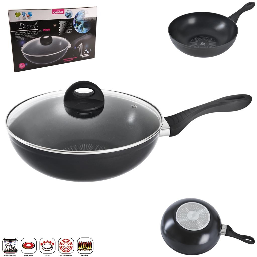 P nev wok s poklic diamant 28cm od gastro ulc cz